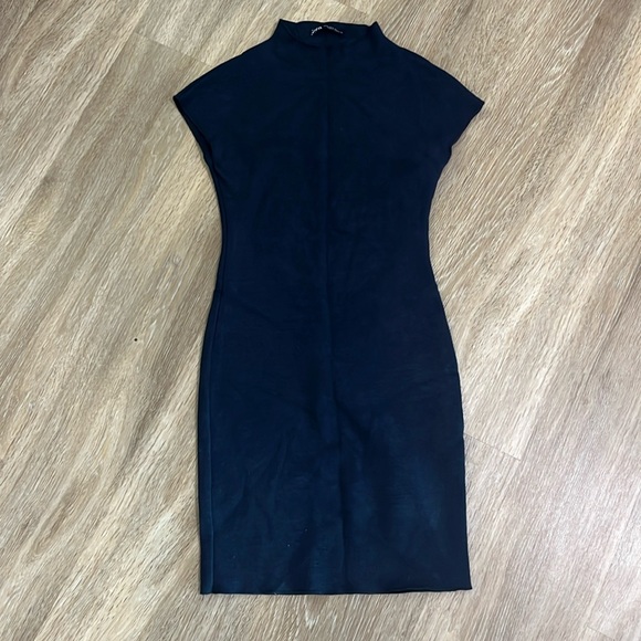 Zara Mockneck Fitted Minidress - Picture 1 of 3